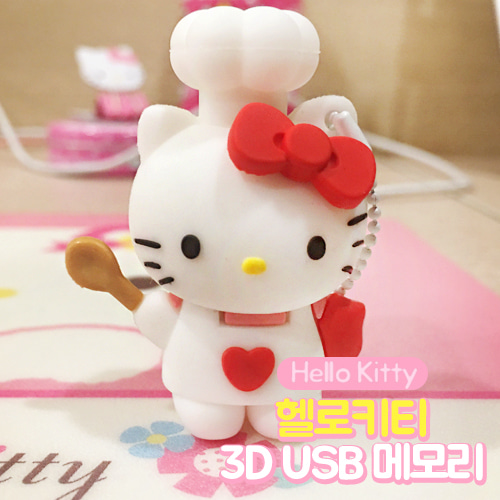 [TRIBE] 헬로 키티 3D 캐릭터 USB 귀여운USB 메모리 8GB (hello kitty)