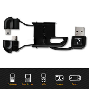 스코시 휴대용 키체인형 USB 케이블